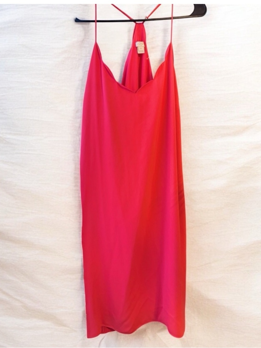 J. Crew Scalloped Halter Racerback Dress size 16